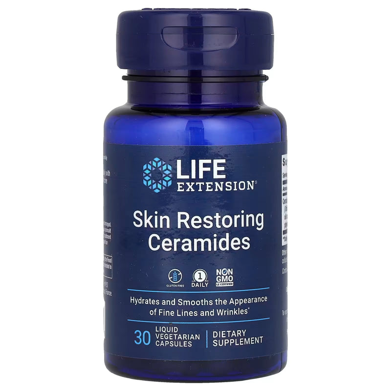 Skin Restoring Ceramides (30 Liquid Capsules) - Life Extension