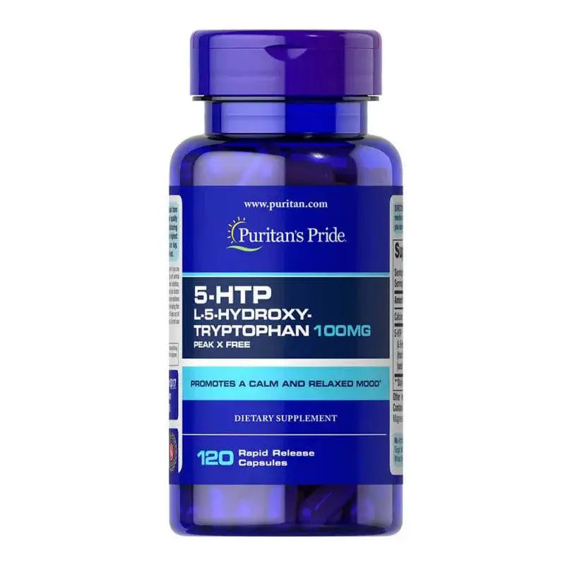 5-HTP (5HTP) 100mg (120 Rapid Caps) - Puritan's Pride - iPUMP Suplementos