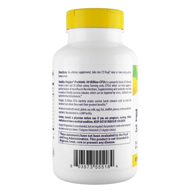 Probiotic 30 Billion CFUS (150 Veggie Capsules) - Healthy Origins