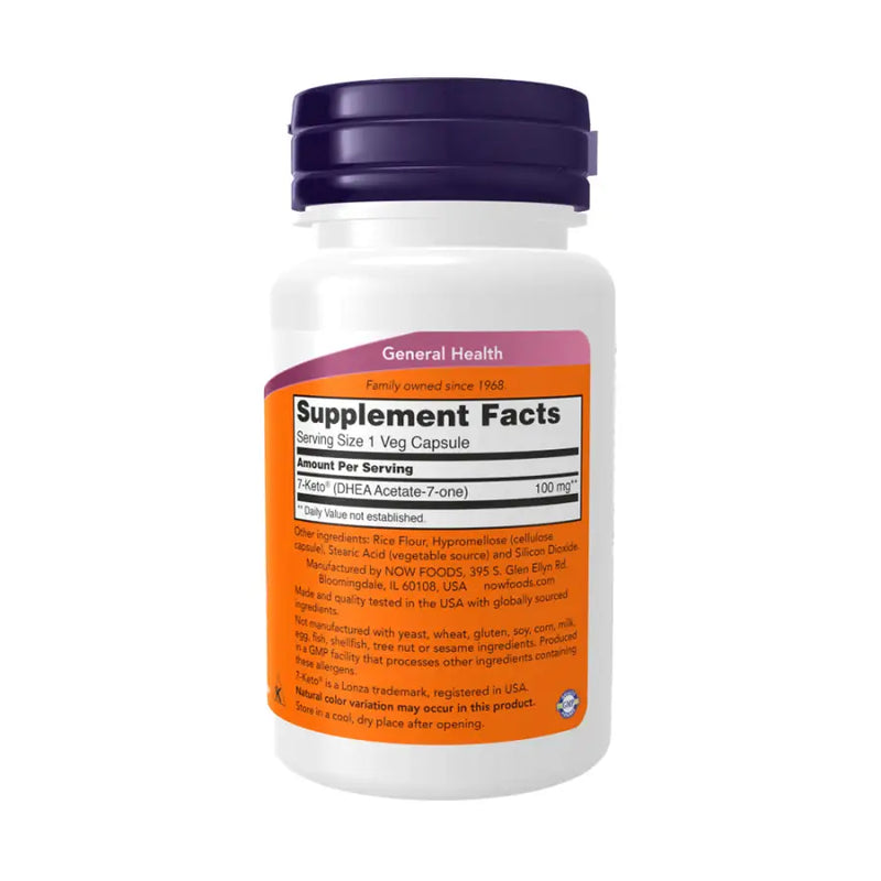 7-Keto Dhea 100mg (120) - Now Foods