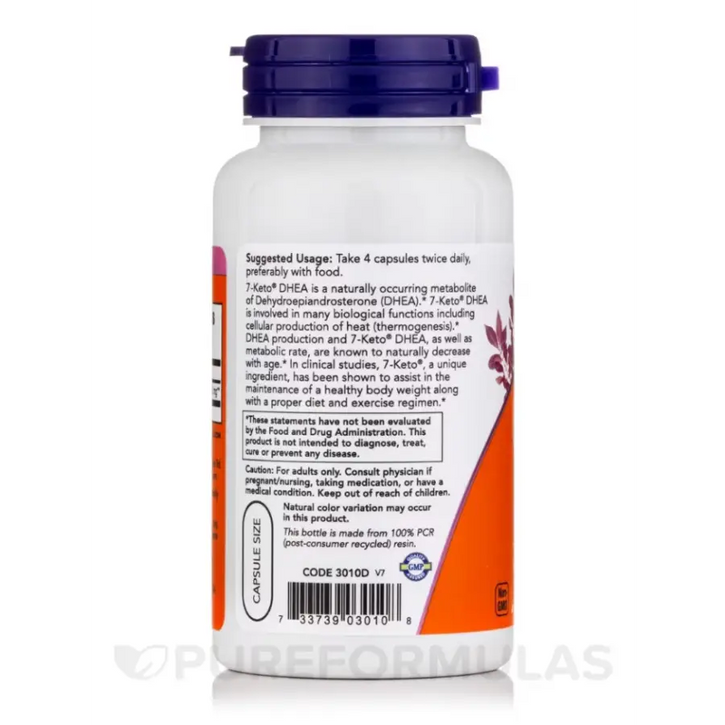 7-KETO DHEA 25mg (90) - Now Foods - iPUMP Suplementos 3