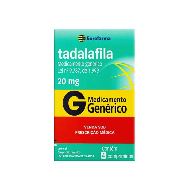 Tadalafila 20mg (4 Unidades)