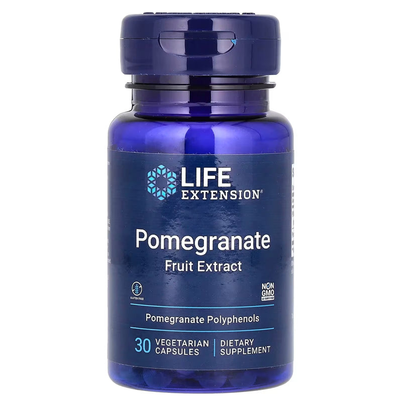 Pomegranate Fruit Extract Romã (30 Vegetarian Capsules) - Life Extension