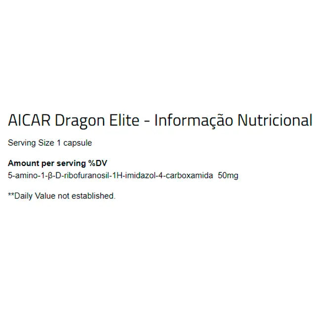 AICAR (50 Caps) - Dragon Elite - iPUMP Suplementos