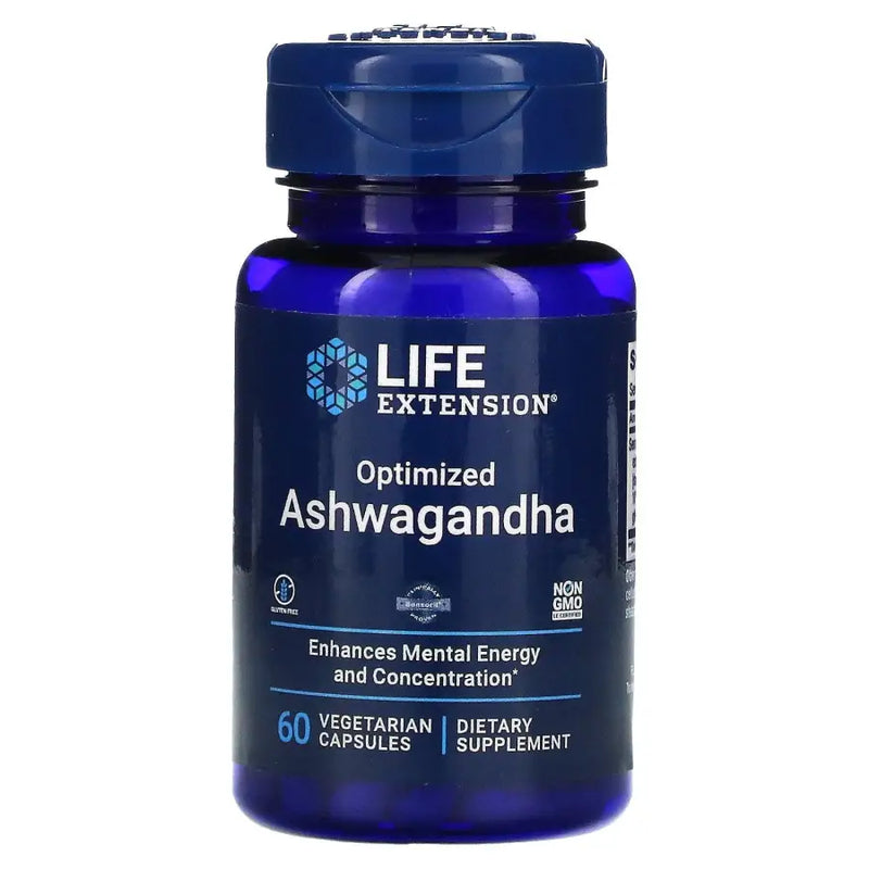 Ashwagandha (60 Caps) Optimized - LIfe Extension - iPUMP Suplementos