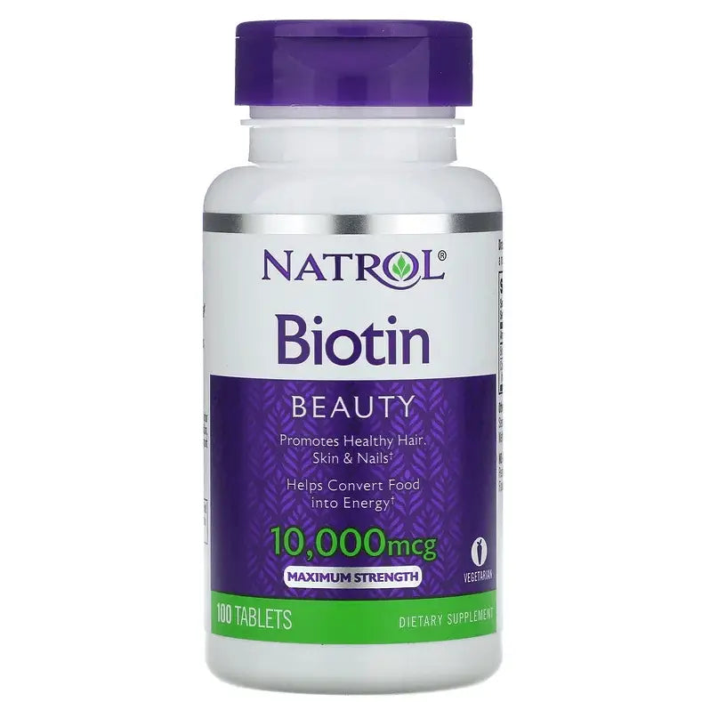 Biotina 10.000mcg (100 tabs) - Natrol - iPUMP Suplementos