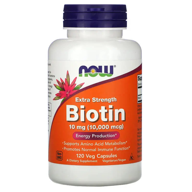 Biotina 10000mcg (120) - Now Foods