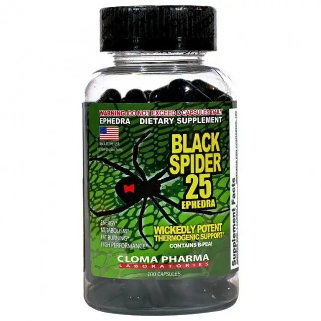 Black Spider 25 EPH (100 Capsulas) – Cloma Pharma