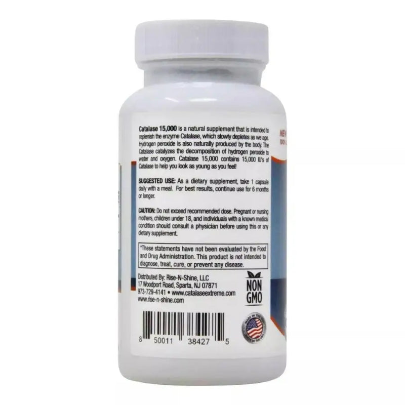 Catalase Extreme 15,000IU (30 Caps) - Rise-N-Shine - iPUMP Suplementos