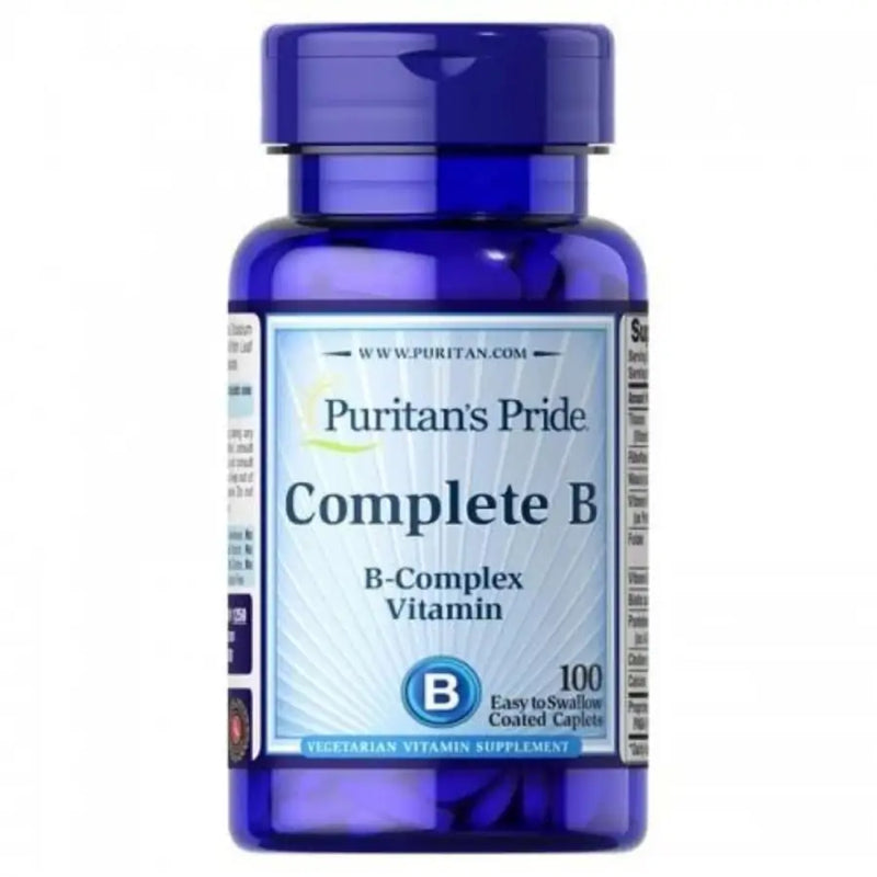 Complete B (Vitamin B Complex) 100 Caps - Puritan's Pride - iPUMP Suplementos