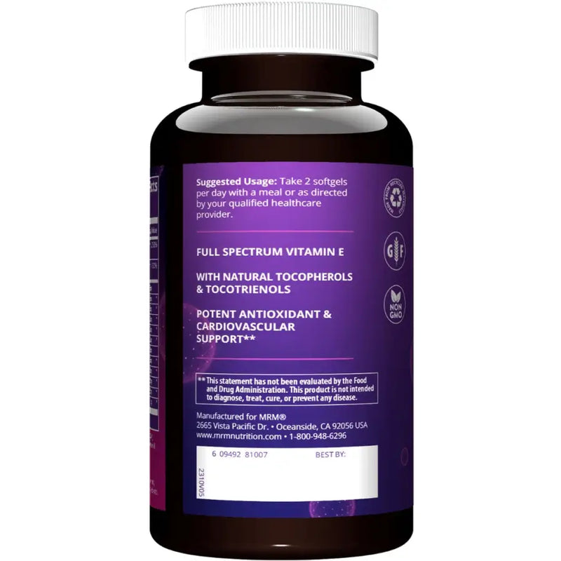 Complete E (60 Vegan Capsules) - MRM Nutrition