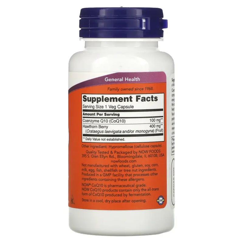 CoQ10 100mg (90) - Now Foods