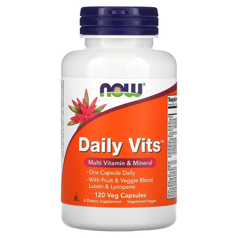 Daily Vits Multivitamínico e Minerais (120) - Now Foods