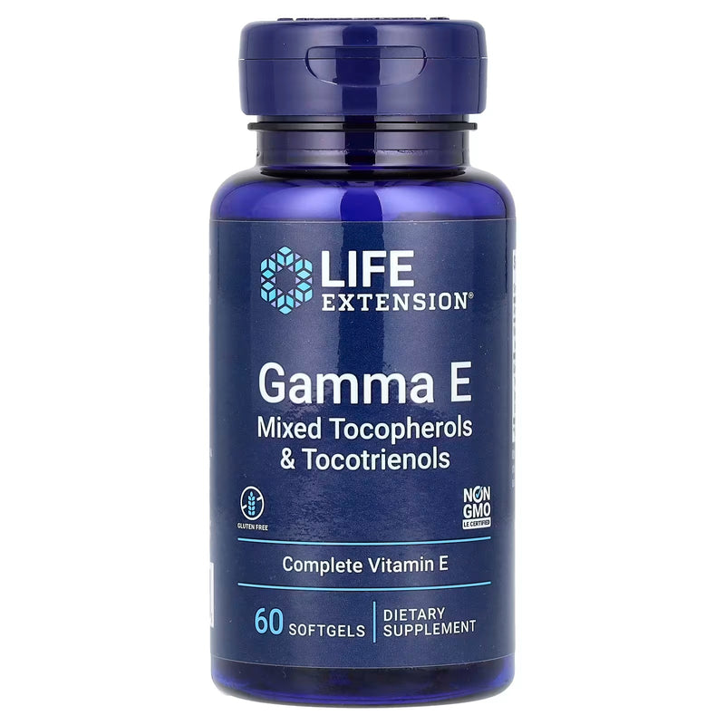 Gama E Tocoferóis Mistos e Tocotrienóis, (60 Softgels) - Life Extension