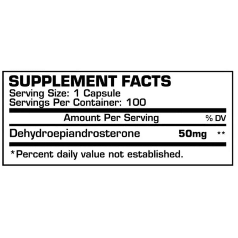 DHEA 50mg (100 Caps) - Androtech Research - iPUMP Suplementos Rotulo