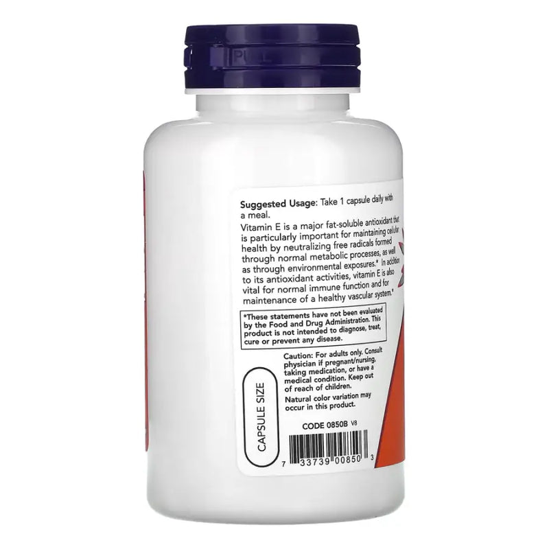 E-400 Dry (100) 268mg- Now Foods