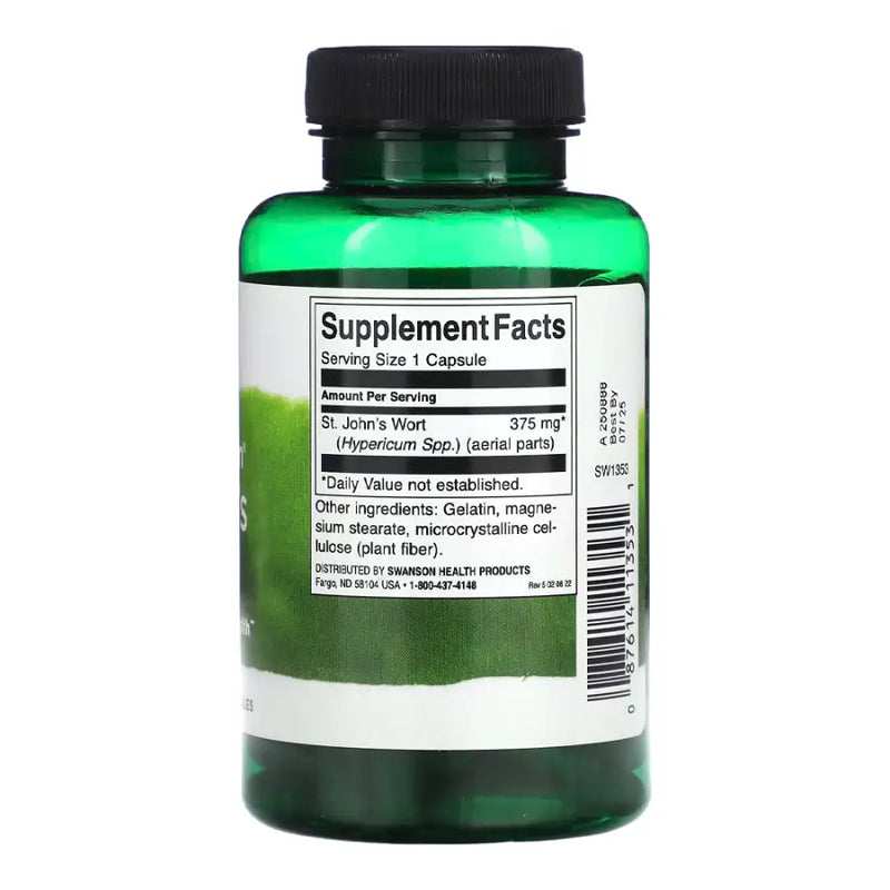 Full Spectrum St. John’s Wort 375mg (120 Capsules) - Swanson