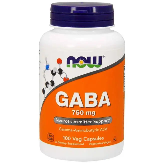 Gaba 750mg (100) - Now Foods