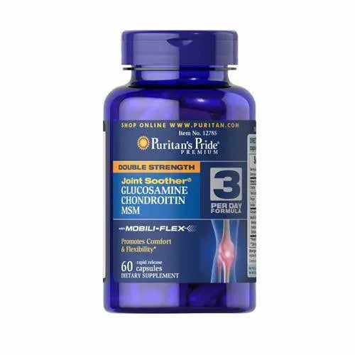 Glucosamine MSM Double Strength (60 Caps) - Puritans Pride - iPUMP Suplementos