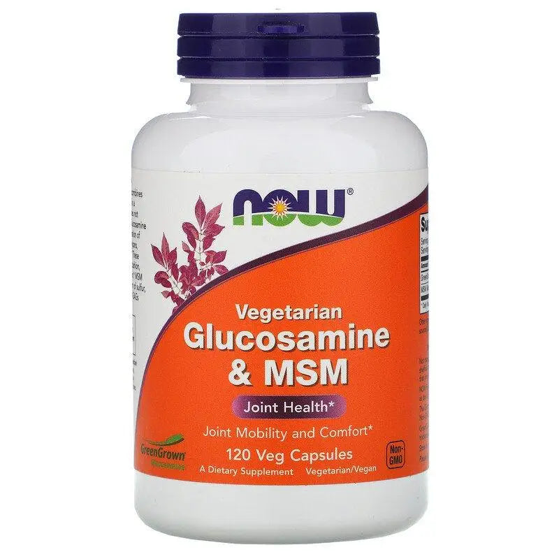 Glucosamine with MSM (120caps) - Now Foods - iPUMP Suplementos