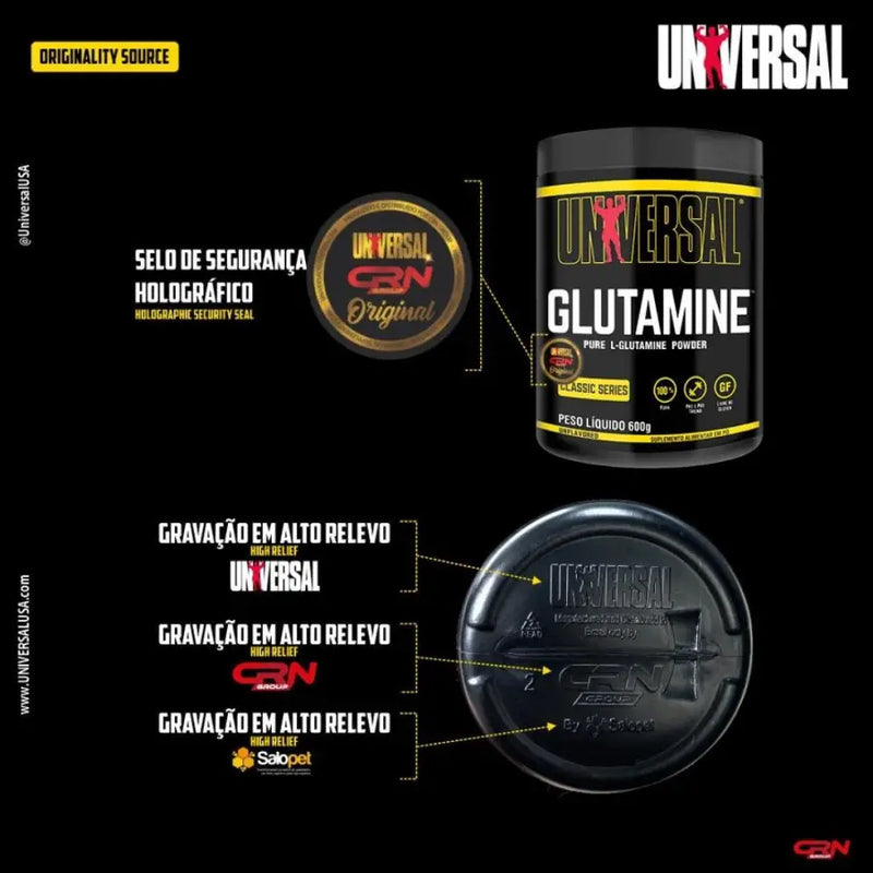 Glutamina (600g) - Universal Nutrition - iPUMP Suplementos