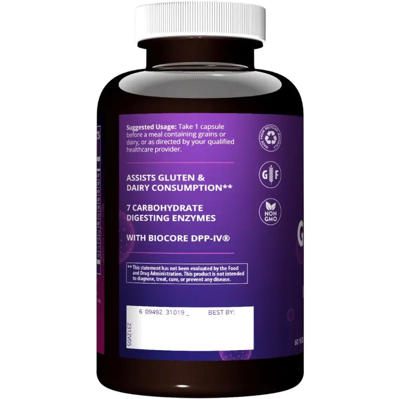 Gluten Aid Digestive Enzymes (60 Vegetarian Capsules) - MRM