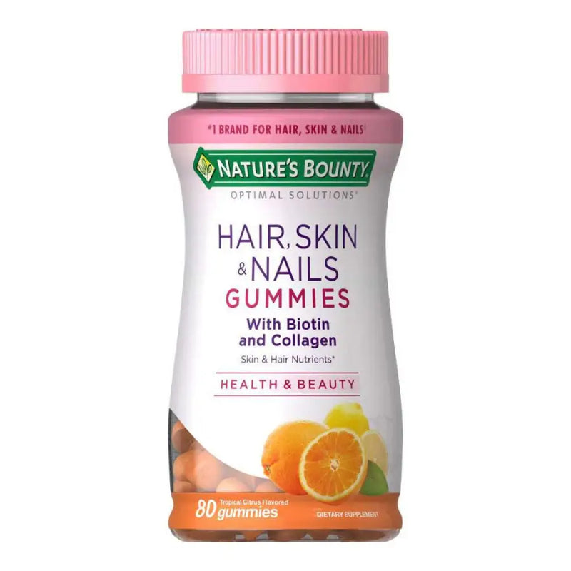 Hair Skins & Nails (80)  Orange - Nature's Bounty - iPUMP Suplementos