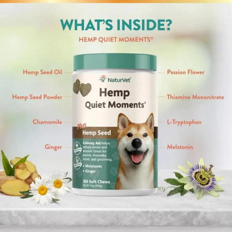 Hemp Quiet Moments (180 Softs) - NaturVet - iPUMP Suplementos