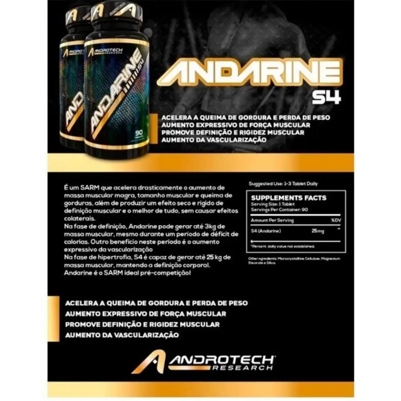 Kit 3 x Andarine S4 (90) - Androtech | iPUMP Suplementos 2