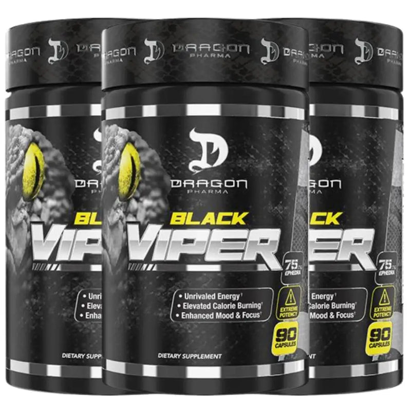 Kit 3 x Black Viper (90) - Dragon Pharma | iPUMP Suplementos