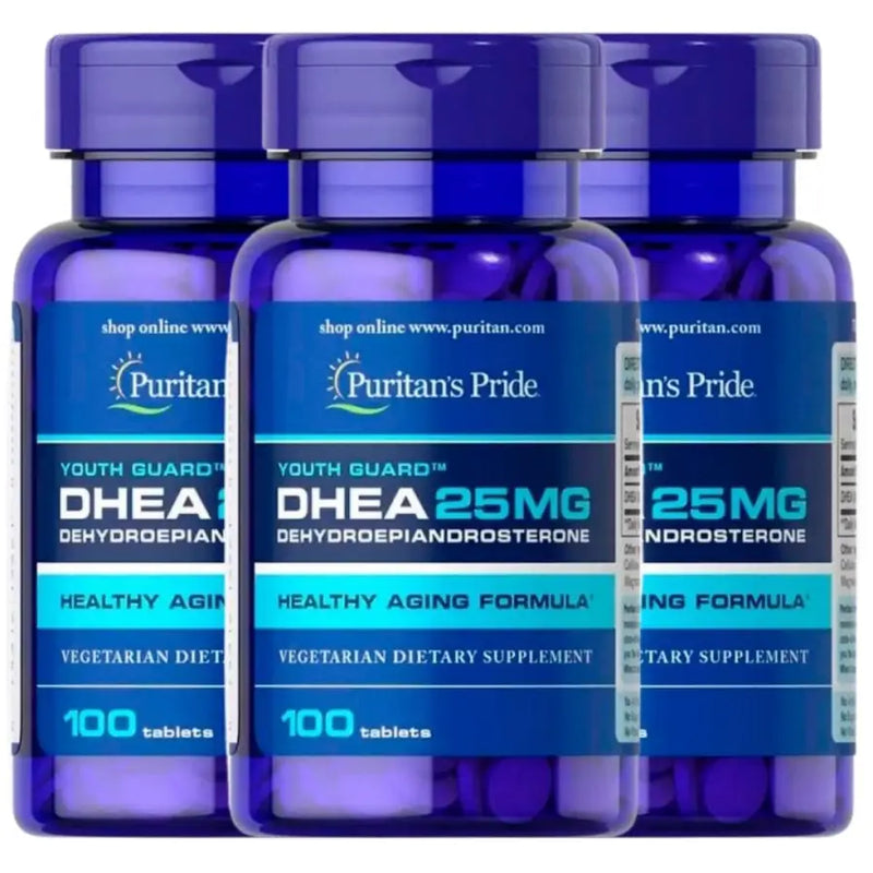 Kit 3 X DHEA 25mg (100) - Puritans Pride | iPUMP Suplementos