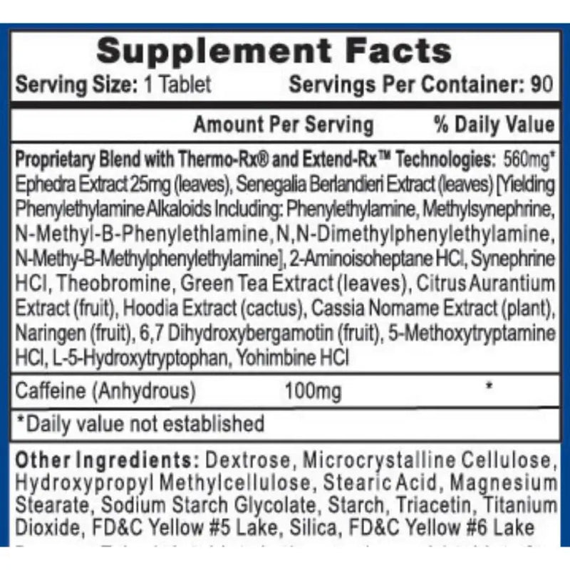 Kit 3 X Lipodrene (90) - Hi-Tech Pharma | iPUMP Suplementos - Rótulo