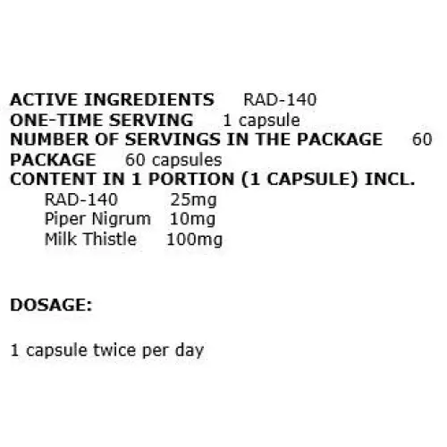 Kit 3 x RAD140 Testolon 25mg (90 Capsulas) - Animal Factory