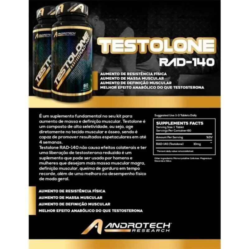 Kit 3 x Testolone RAD140 (60) - Androtech | iPUMP Suplementos 2