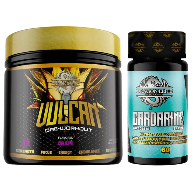 Kit Vulcan Gold + Cardarine - Dragon Elite | iPUMP Suplementos