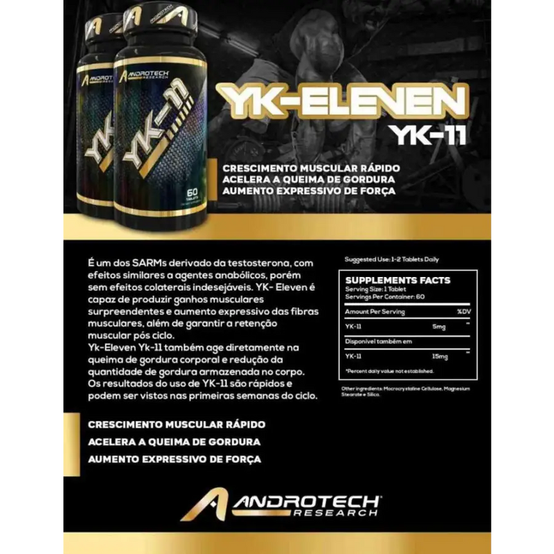 Kit YK-11 + Rad140 - Androtech - iPUMP Suplementos