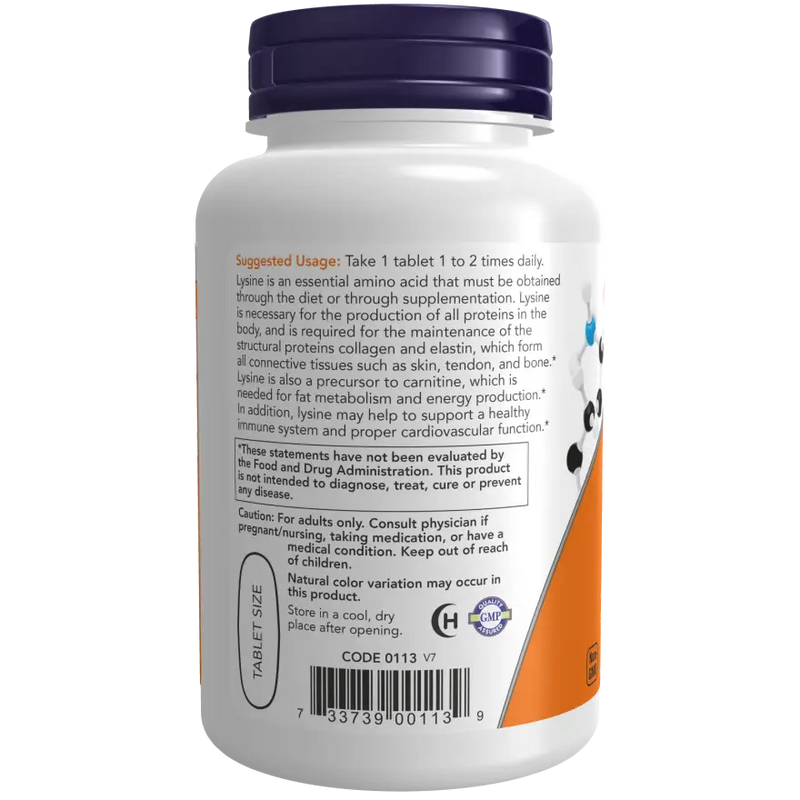 L-Lysine 1000mg (100) - Now Foods