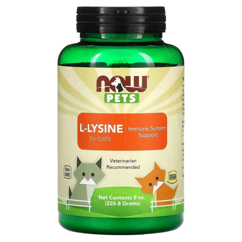 L-Lysine for Cats (226.8G) - Now Pets - iPUMP Suplementos