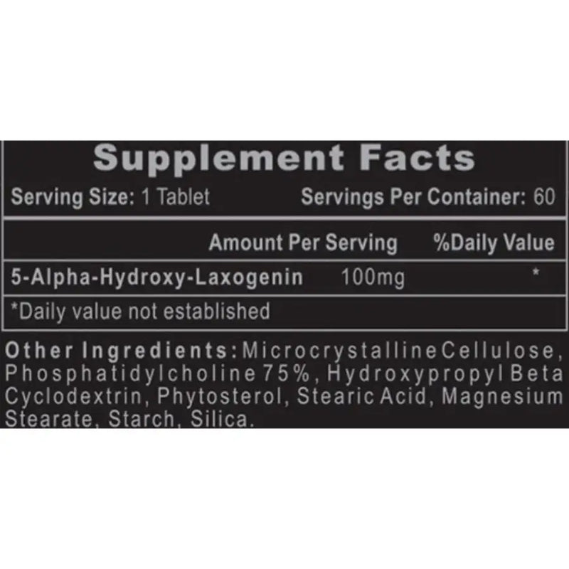 Laxogenin 100mg (60 Tablets) - Hi-Tech Pharmaceuticals