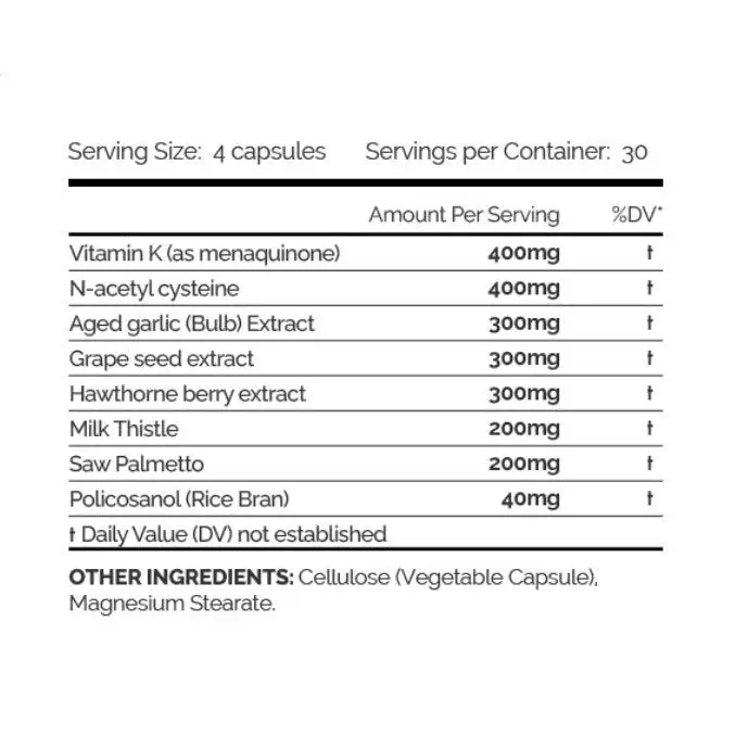 Liver Heart & Kidney Support (120 Caps) - Enhanced - iPUMP Suplementos