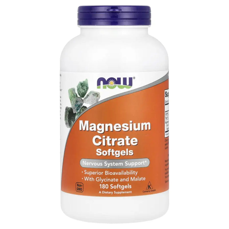 Magnesium Citrate 400mg (180) - Now Foods