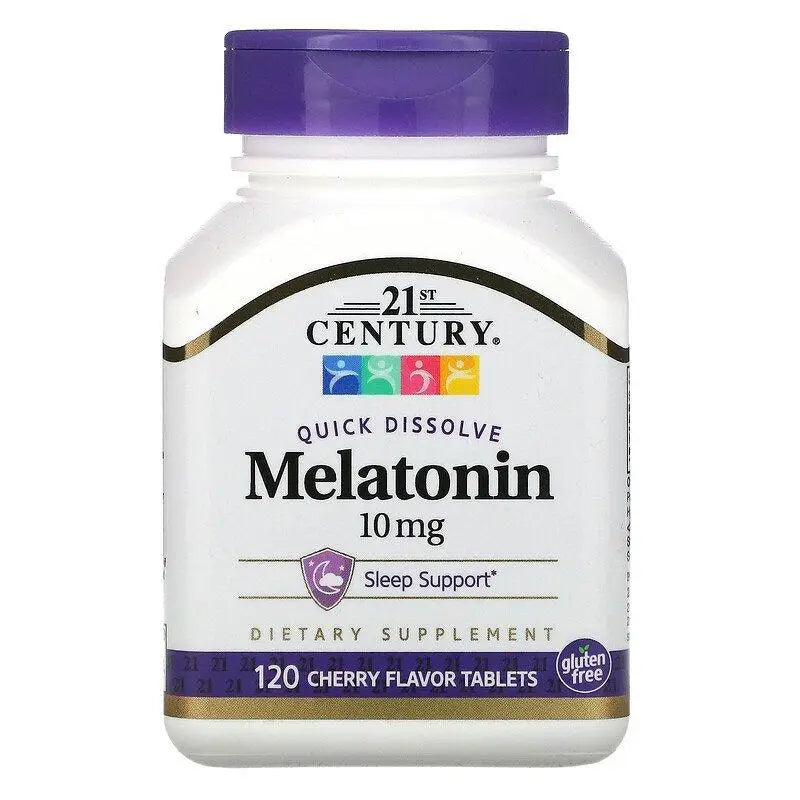 Melatonina 10mg (120 Tabs) Quick Dissolve - 21 Century - iPUMP Suplementos