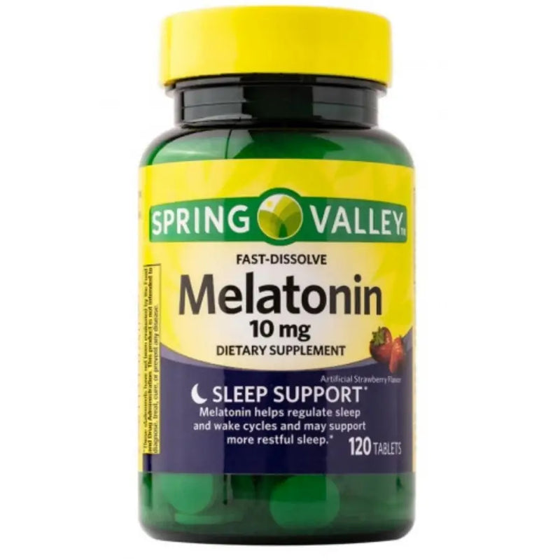 Melatonina 10mg Fast-Dissolve (120 Tabs) - Spring Valley - iPUMP Suplementos