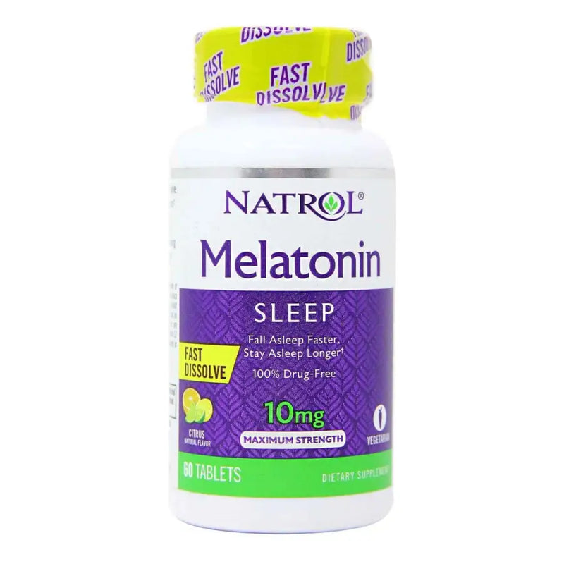 Melatonina 10mg Fast Dissolve (60) Citrus - Natrol - iPUMP Suplementos