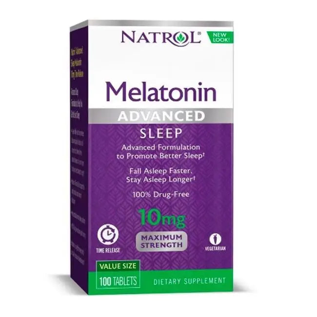 Melatonina Advanced Sleep 10mg (100Caps) - Natrol - iPUMP Suplementos