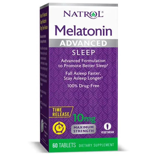 Melatonina Advanced Sleep 10mg - (60 Tabs) - Natrol - iPUMP Suplementos