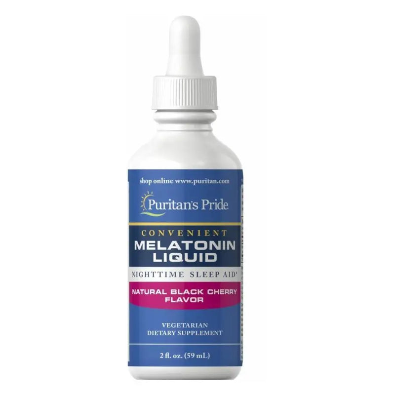 Melatonina Líquida 1mg (59mL) Cereja - Puritans Pride - iPUMP Suplementos