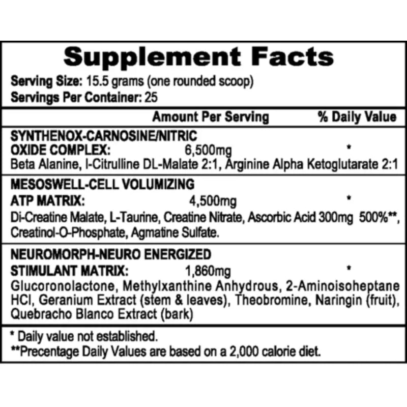 Mesomorph (388g) Cotton Candy - APS Nutrition | iPUMP Suplementos Label