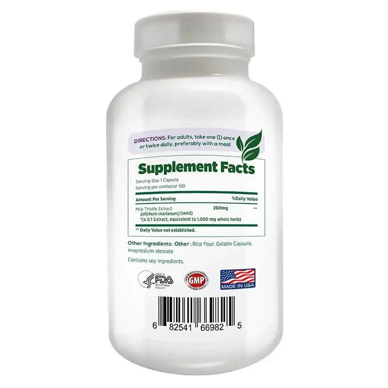 Milk Thistle 1000 mg (Silymarin) 180 Caps - Proud Origins - iPUMP Suplementos