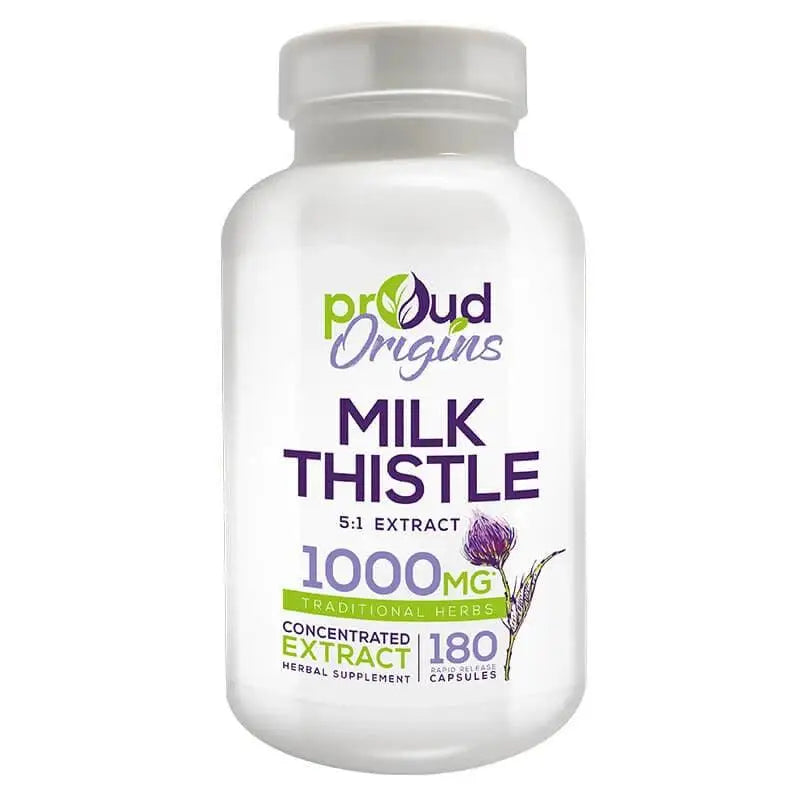 Milk Thistle 1000 mg (Silymarin) 180 Caps - Proud Origins - iPUMP Suplementos